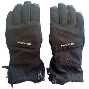 Head Waterproof Breathable Black Winter Ski Snow Gloves Size XS Zipper Pocket